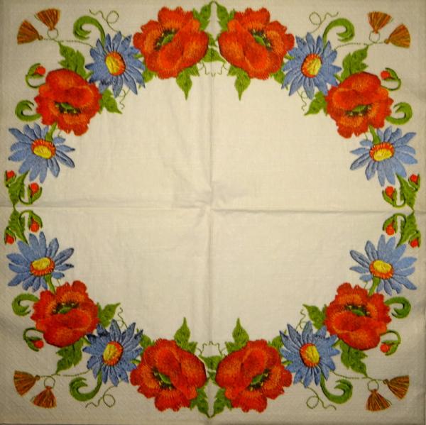 056 Daffodils - 3-ply (weiß/blau) - Ihr
